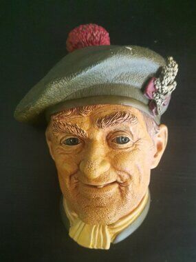 Vintage Bossons JOCK 1969 Chalkware Head Congleton England